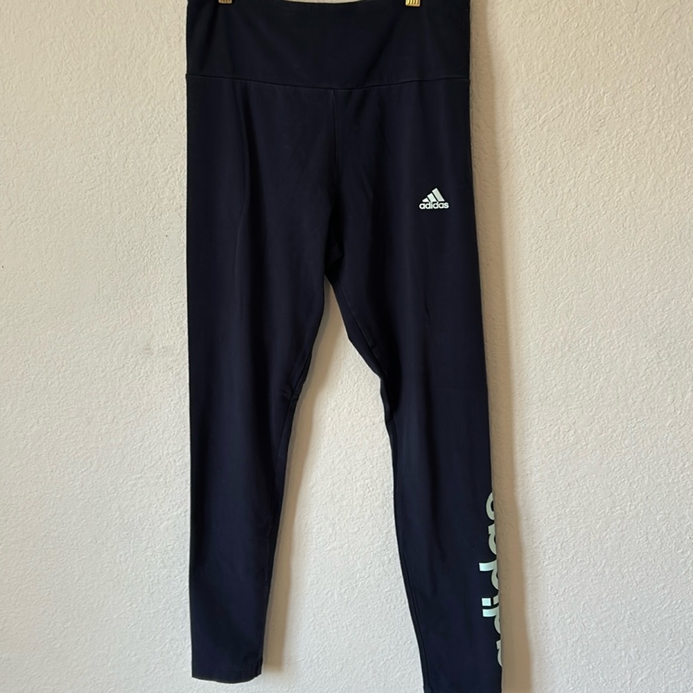 Adidas Like New Navy Blue Leggings